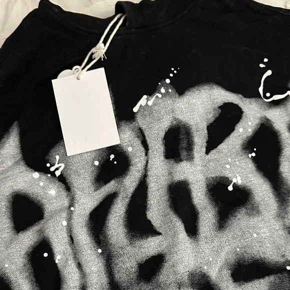 Aelfric Eden Black Sweater with White Graffiti - Picture 7 of 8